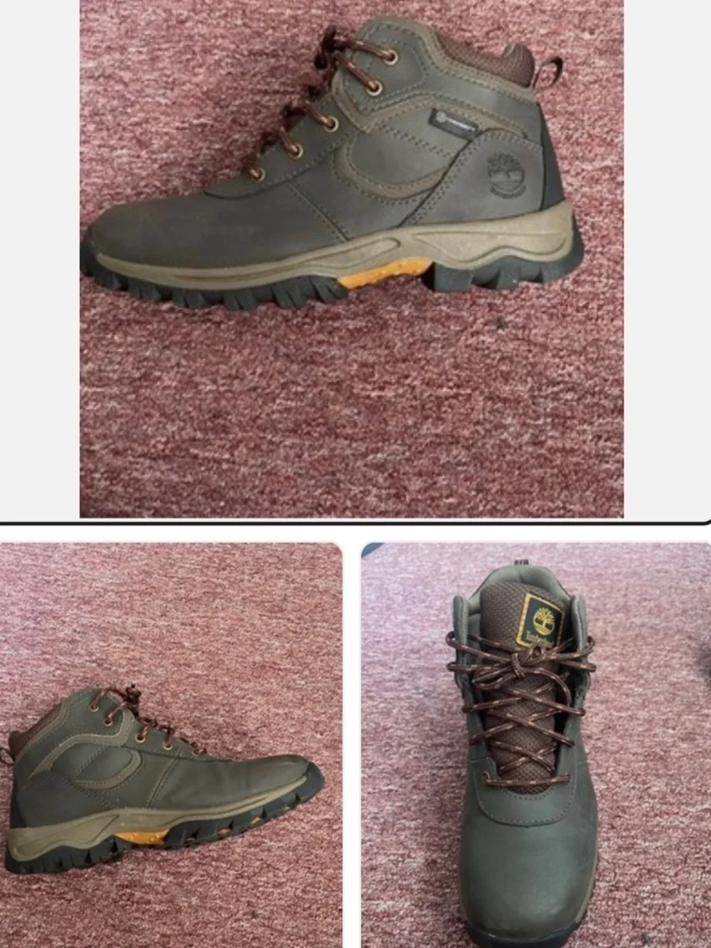 Timberland Kids' Mt. Maddsen Mid Waterproof Hiking Boots Size 5
